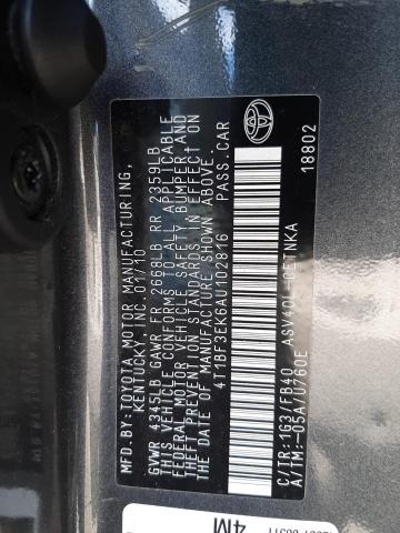 Photo 10 from auction – 2010 TOYOTA CAMRY BASE with VIN 4T1BF3EK6AU102816