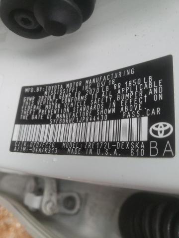 Photo 10 from auction – 2018 TOYOTA COROLLA L with VIN 5YFBURHE1JP844430