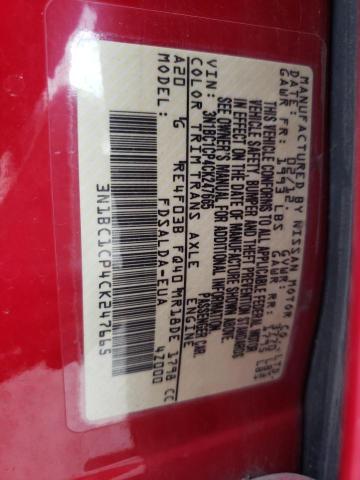 Photo 10 from auction – 2012 NISSAN VERSA S with VIN 3N1BC1CP4CK247665