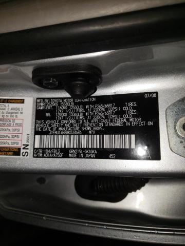 Photo 10 from auction – 2008 TOYOTA 4RUNNER SR with VIN JTEBU14R88K034646