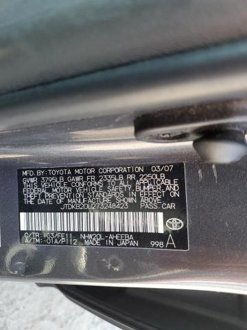 Photo 10 from auction – 2007 TOYOTA PRIUS with VIN JTDKB20U273248423