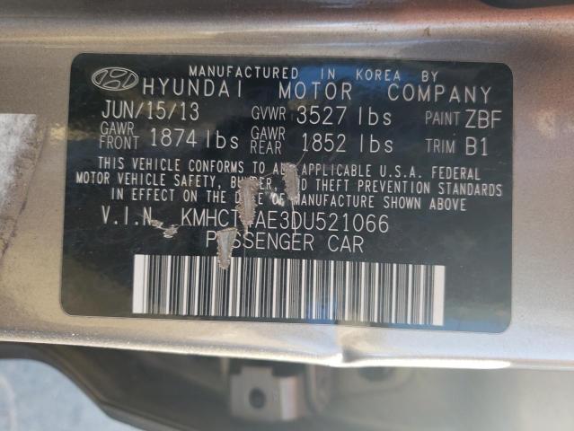 Photo 10 from auction – 2013 HYUNDAI ACCENT GLS with VIN KMHCT4AE3DU521066