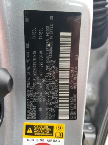 Photo 10 from auction – 2017 TOYOTA HIGHLANDER with VIN 5TDKZRFH7HS522245