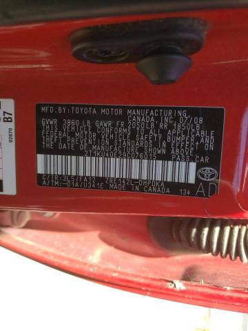 Photo 10 from auction – 2009 TOYOTA COROLLA MA with VIN 2T1KU40E29C076015
