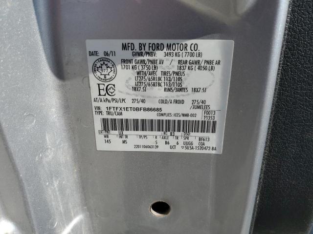 Photo 10 from auction – 2011 FORD F150 SUPER with VIN 1FTFX1ET0BFB86685