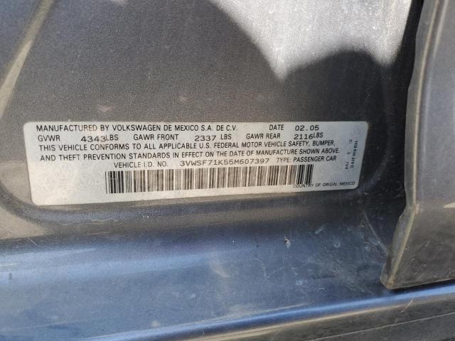 Photo 10 from auction – 2005 VOLKSWAGEN NEW JETTA with VIN 3VWSF71K55M607397
