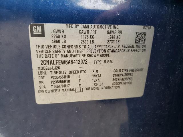 Photo 10 from auction – 2010 CHEVROLET EQUINOX LT with VIN 2CNALFEW6A6413072