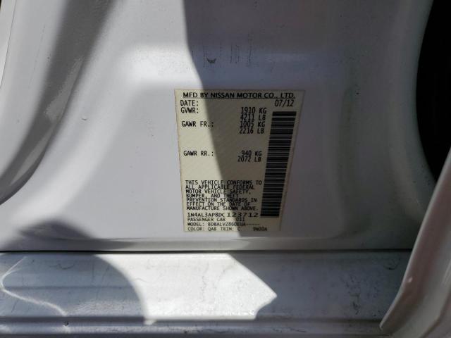 Photo 10 from auction – 2013 NISSAN ALTIMA 2.5 with VIN 1N4AL3AP8DC123712