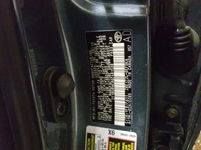 Photo 10 from auction – 2016 TOYOTA COROLLA L with VIN 2T1BURHE8GC481598