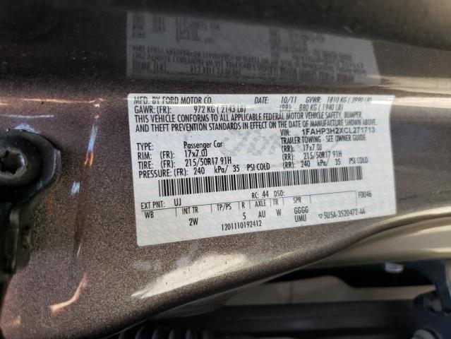 Photo 10 from auction – 2012 FORD FOCUS SEL with VIN 1FAHP3H2XCL271713