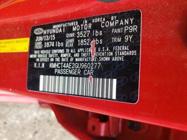 Photo 10 from auction – 2016 HYUNDAI ACCENT SE with VIN KMHCT4AE2GU960277
