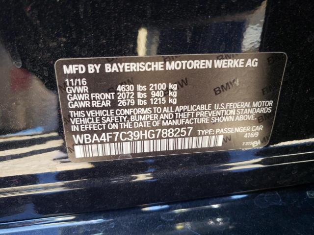Photo 10 from auction – 2017 BMW 430I GRAN with VIN WBA4F7C39HG788257