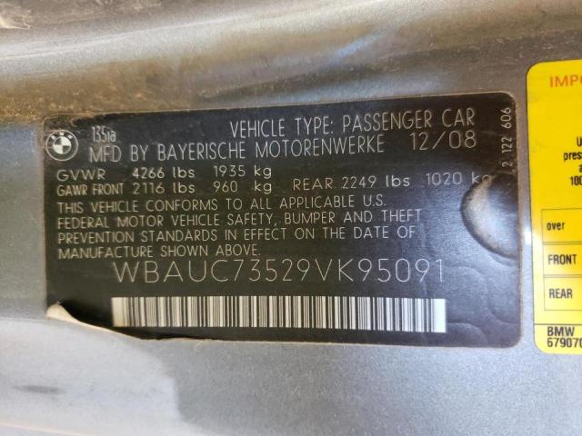 Photo 10 from auction – 2009 BMW 135 I with VIN WBAUC73529VK95091