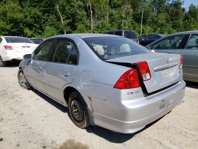Photo 3 from auction – 2005 HONDA CIVIC EX with VIN 2HGES26855H542563