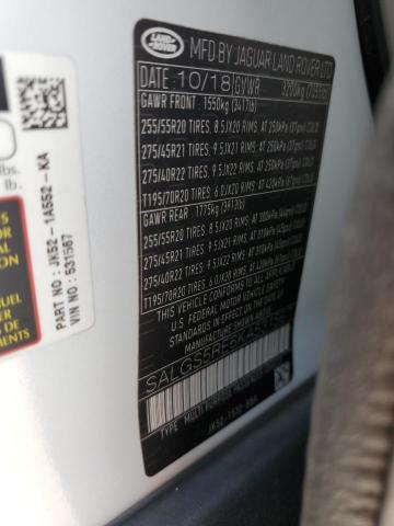 Photo 10 from auction – 2019 LAND ROVER RANGE ROVE with VIN SALGS5RE6KA531567