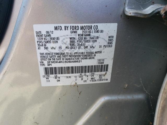 Photo 10 from auction – 2013 FORD EDGE LIMIT with VIN 2FMDK4KC5DBA88621