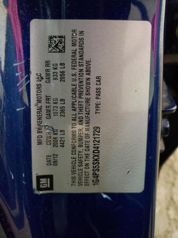 Zdjęcie 10 z aukcji – 2013 BUICK VERANO z VIN 1G4PS5SKXD4121729