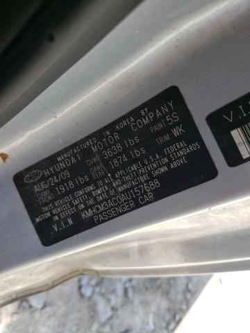 Photo 10 from auction – 2010 HYUNDAI ACCENT BLU with VIN KMHCM3AC0AU157688