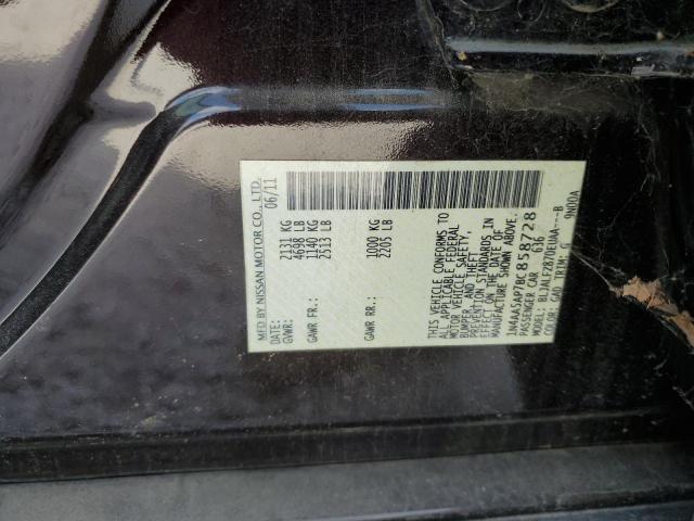 Photo 10 from auction – 2011 NISSAN MAXIMA S with VIN 1N4AA5AP7BC858728