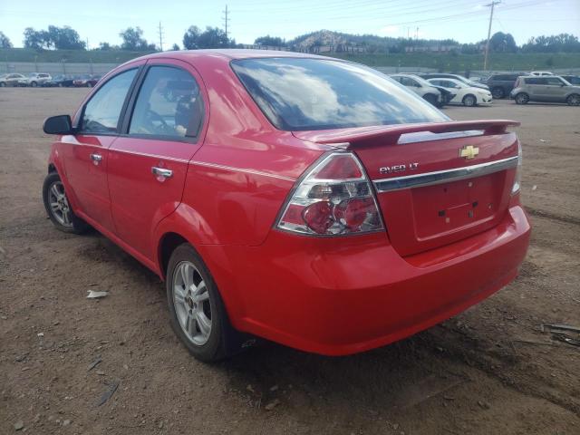 Photo 3 from auction – 2009 CHEVROLET AVEO LT with VIN KL1TG56EX9B618962