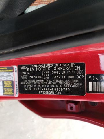Photo 10 from auction – 2015 KIA RIO LX with VIN KNADM4A34F6469780