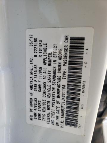 Photo 10 from auction – 2018 ACURA TLX with VIN 19UUB3F31JA001198