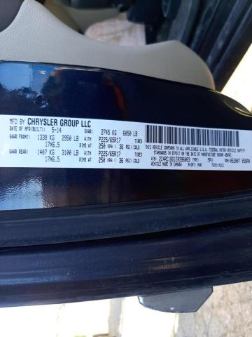 Photo 10 from auction – 2014 CHRYSLER TOWN & COU with VIN 2C4RC1BG1ER396063