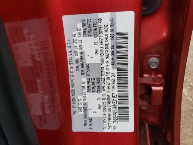 Photo 10 from auction – 2022 MAZDA 3 SELECT with VIN 3MZBPABL9NM301157