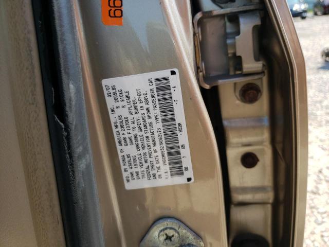 Photo 10 from auction – 2007 HONDA ACCORD EX with VIN 1HGCM66527A062173