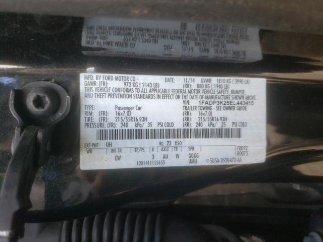 Photo 10 from auction – 2014 FORD FOCUS SE with VIN 1FADP3K25EL443415