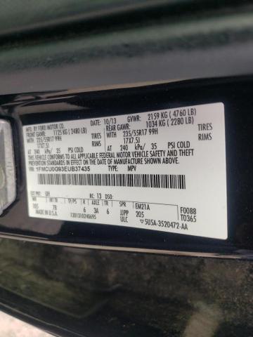 Photo 10 from auction – 2014 FORD ESCAPE SE with VIN 1FMCU0G93EUB37435
