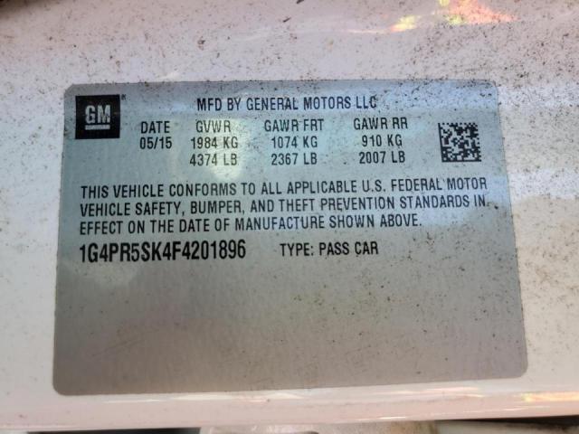 Photo 10 from auction – 2015 BUICK VERANO CON with VIN 1G4PR5SK4F4201896