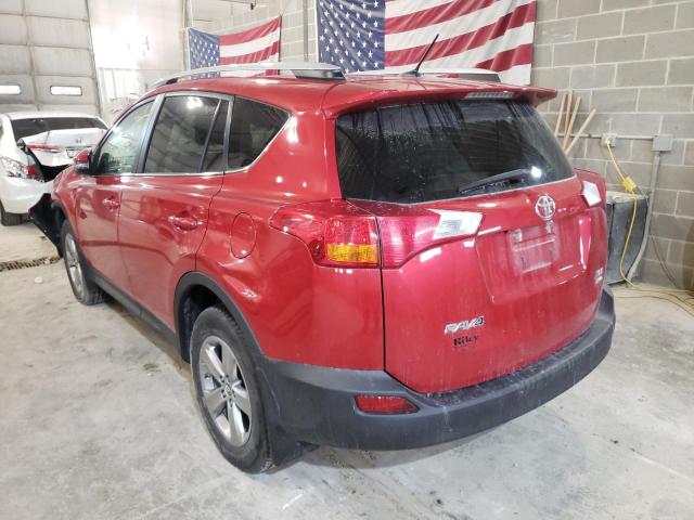 Photo 3 from auction – 2015 TOYOTA RAV4 XLE with VIN 2T3RFREV1FW257557