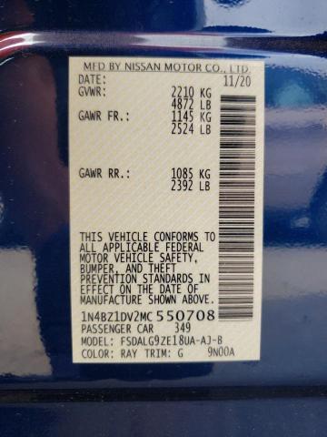 Photo 10 from auction – 2021 NISSAN LEAF SL PL with VIN 1N4BZ1DV2MC550708