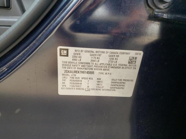 Photo 10 from auction – 2017 GMC TERRAIN SL with VIN 2GKALMEK7H6145895