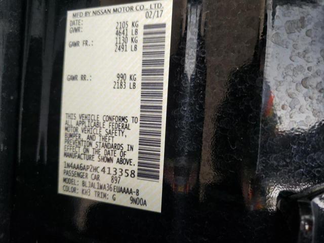 Photo 10 from auction – 2017 NISSAN MAXIMA 3.5 with VIN 1N4AA6AP2HC413358