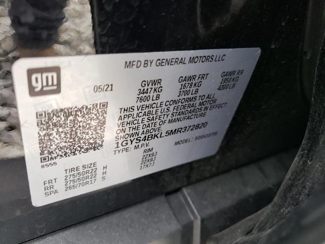 Photo 10 from auction – 2021 CADILLAC ESCALADE P with VIN 1GYS4BKL5MR372820
