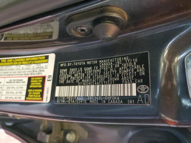 Photo 10 from auction – 2010 TOYOTA MATRIX with VIN 2T1KU4EE4AC515521