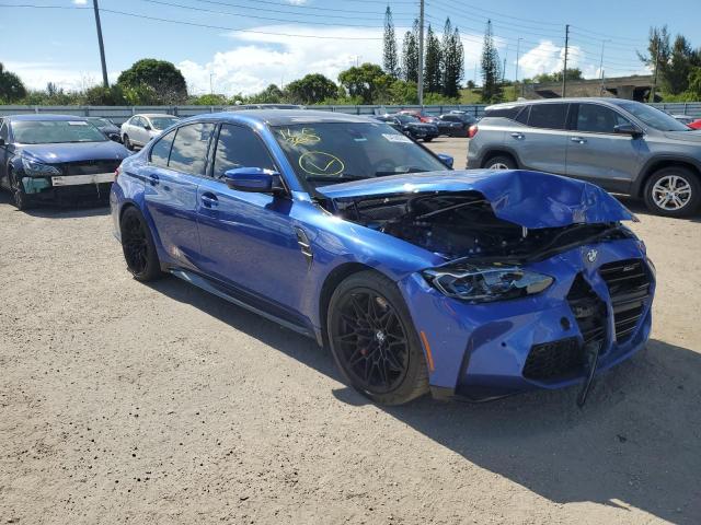 BMW M3 COMPETI 2022 with VIN WBS33AY08NFM53777 - Photo from auction