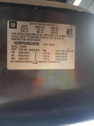 Photo 10 from auction – 2011 CHEVROLET SILVERADO with VIN 1GCRKPE09BZ298095