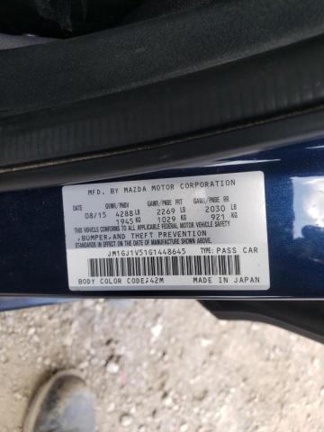 Photo 10 from auction – 2016 MAZDA 6 TOURING with VIN JM1GJ1V51G1448645