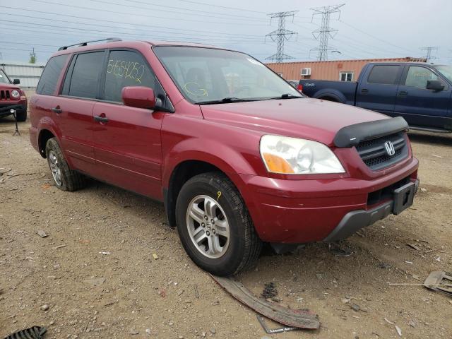 HONDA PILOT EXL 2005 with VIN 2HKYF18665H512369 - Photo from auction
