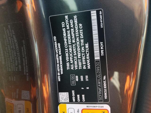 Photo 10 from auction – 2020 ASTON MARTIN DB11 with VIN SCFRMFAW1LGL09930
