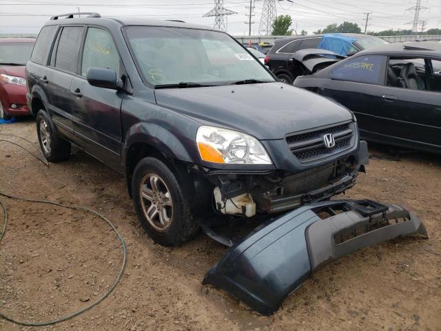 HONDA PILOT 2004 with VIN 2HKYF18404H574797 - Photo from auction