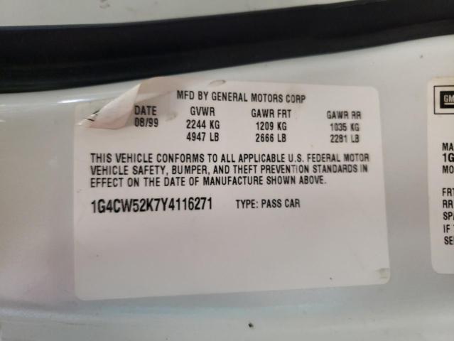 Photo 10 from auction – 2000 BUICK PARK AVENU with VIN 1G4CW52K7Y4116271