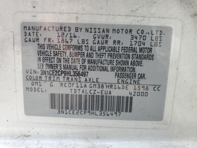 Photo 10 from auction – 2017 NISSAN VERSA NOTE with VIN 3N1CE2CP9HL356497