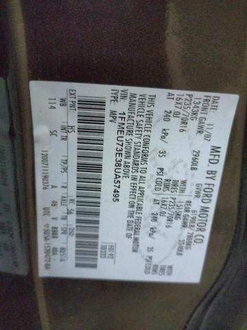 Photo 10 from auction – 2008 FORD EXPLORER X with VIN 1FMEU73E38UA57495