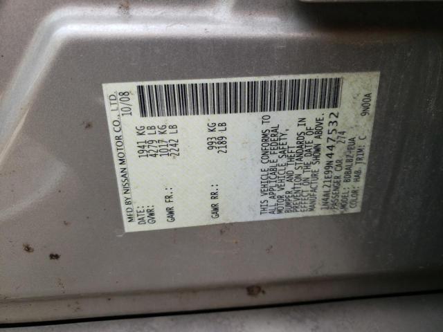 Photo 10 from auction – 2009 NISSAN ALTIMA 2.5 with VIN 1N4AL21E99N447532