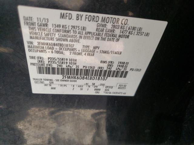 Photo 10 from auction – 2014 FORD FLEX LIMIT with VIN 2FMHK6D84EBD18107
