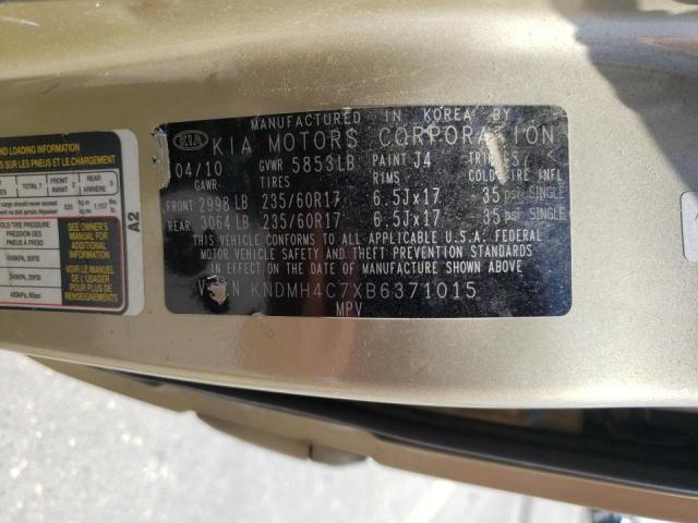 Photo 10 from auction – 2011 KIA SEDONA EX with VIN KNDMH4C7XB6371015